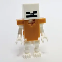 Skeleton, Square Skull, Pearl Gold Armor