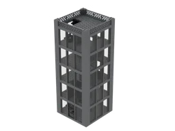 Gray city building