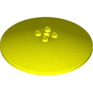 Dish 8 x 8 Inverted [Radar], Solid Studs, Rounded Anti-stud Underside / Vibrant Yellow
