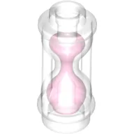 Equipment Hourglass with Trans-Dark Pink Sand Pattern / Trans-Clear