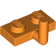 Lego Plate Special 1 x 2 with Bar Up [Horizontal Arm 5mm] / Orange