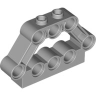 Lego Technic Pin Connector Block 1 x 5 x 3 / Light Bluish Gray