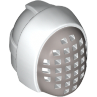Lego Mask, Fencing, Silver Mesh Print / White