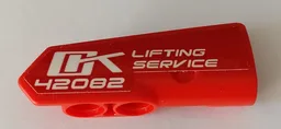 Technic, Panel Fairing #21 Very Small Smooth, Side B with 'OK LIFTING SERVICE 42082' Pattern (Sticker) - Set 42082