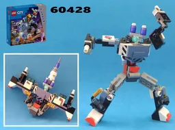 Transformer Space Cruiser from LEGO City set 60428: Space Construction Mech