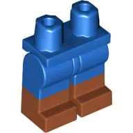 Hips with Blue Legs and Dark Orange Boots Pattern