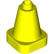 Duplo Cone 2 x 2 Square Base / Vibrant Yellow