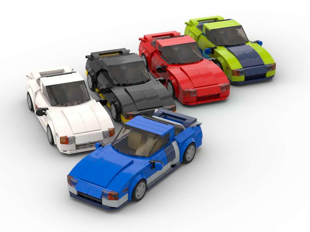 Lego Bob & Weave Daytona IROC - Set of Five Colors - 8 Stud Speed Champions