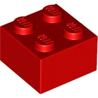 Brick 2 x 2 / Red