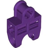 Technic Axle Connector 2 x 3 with Ball Socket, Open Sides / Purple