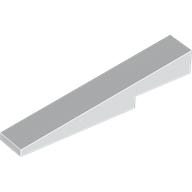 Lego Brick Sloped 1 x 6 x 1 with 1 x 2 x 1/3 Cutout / White