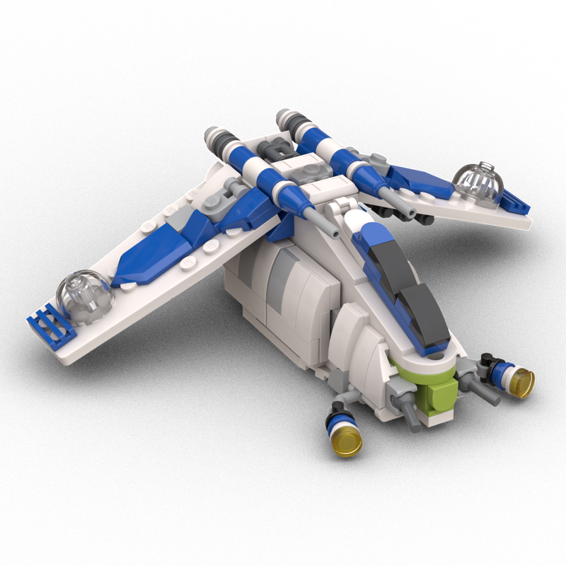 Lego LAAT - Plo's Bros Republic Gunship [nanofigure scale]