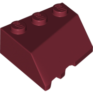 Lego Brick Wedged, Sloped 45° 3 x 3 Right / Dark Red