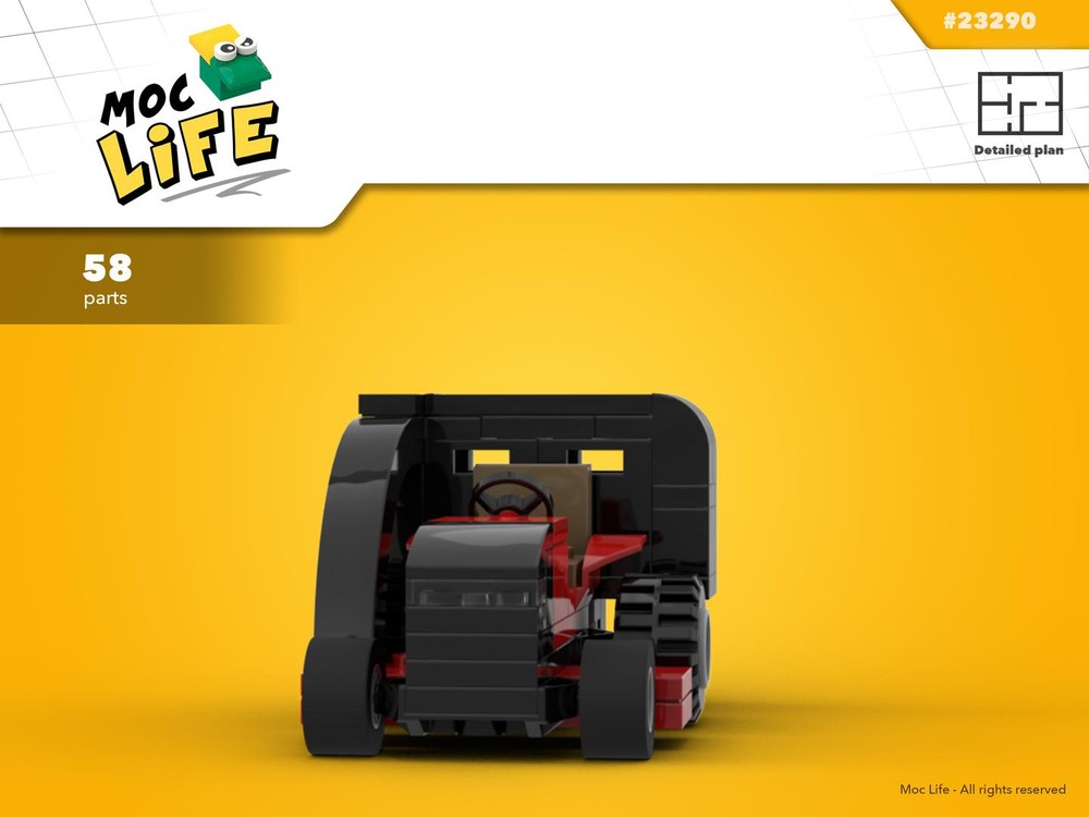 Lego Case IH land mower