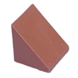 Modulex Slope 1 x 1 (45 degree, 1:1 slope) / Modulex Terracotta