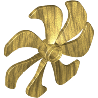 Lego Propeller 7 Blade 6 Diameter / Pearl Gold