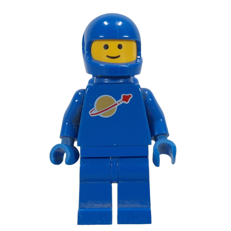Lego Classic Spaceman, Blue with Airtanks, Brown Eyebrows (2446 Helmet)