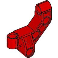 Lego Large Figure Skeletal, Torso, Back, Beam 4 x 4 x 2 (Matoran) / Red