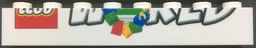 Brick 1 x 8 with Bottom Half of LEGO World Pattern