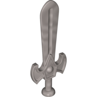 Lego Duplo Sword, Thick / Pearl Light Gray