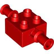 Lego Duplo Brick 2 x 2 Digger Bucket Arm Holder / Red