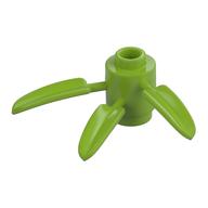 Lego Plant, Round 1 x 1 - 3 Bamboo Leaves / Lime