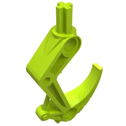 Large Figure Weapon, Claw Hook with Axle / Lime