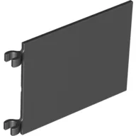 Flag 6 x 4 with O-Clips / Black