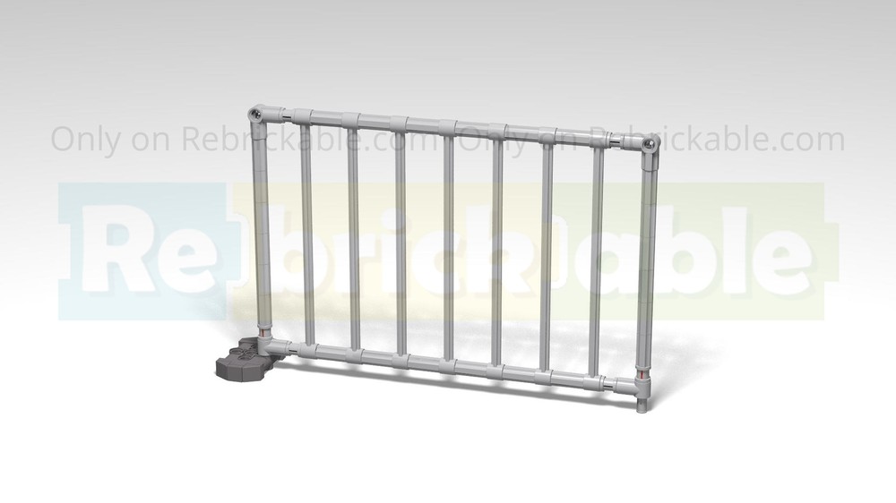 Lego Construction site fence in 1:17