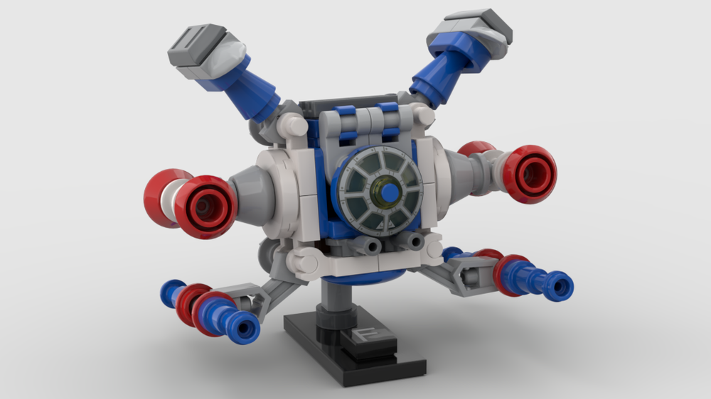 Lego MOC "THE MICRO COSMOLINER POPY VERSION" OF CAPTAIN FUTURE/CAPITAINE FLAM.