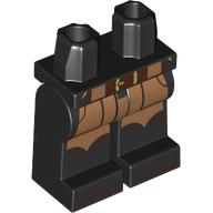Lego Hips and Black Legs with Nougat Chaps print / Black