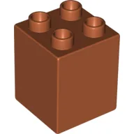 Duplo Brick 2 x 2 x 2 / Dark Orange