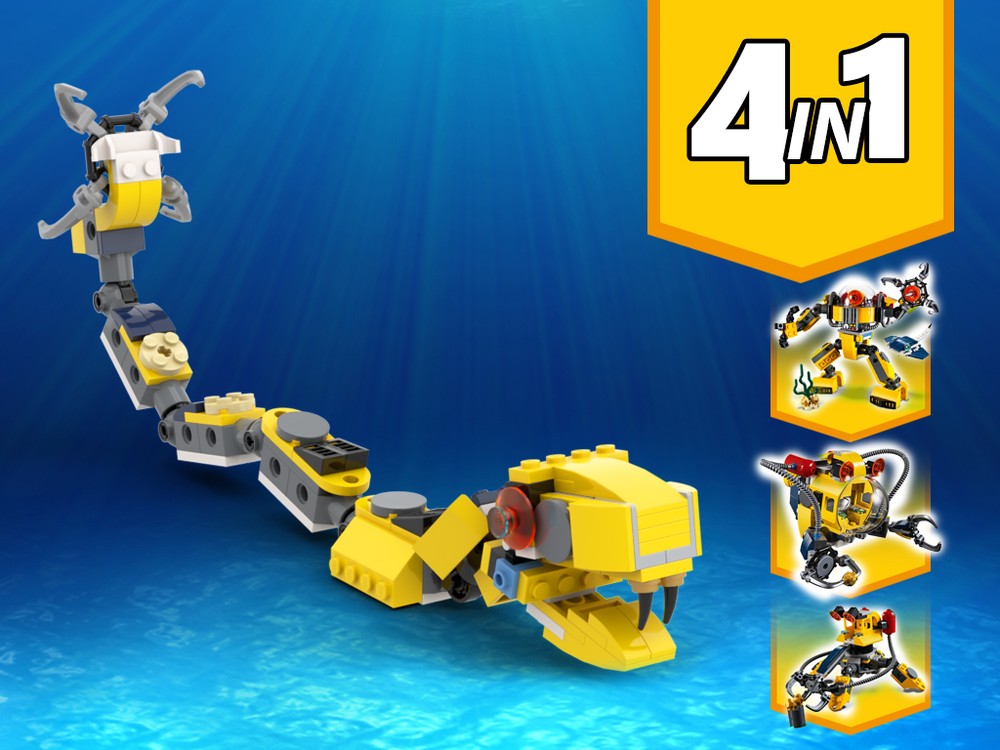 Lego 31090 Snake Alternative Build