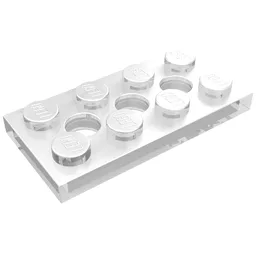 Technic Plate 2 x 4 [3 Holes] / Trans-Clear
