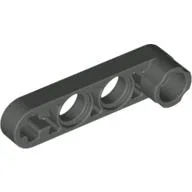 Technic Beam 1 x 4 Thin with Stud Connector / Dark Gray
