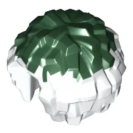 Equipment Cheerleader Pom Pom with Dark Green Top / White
