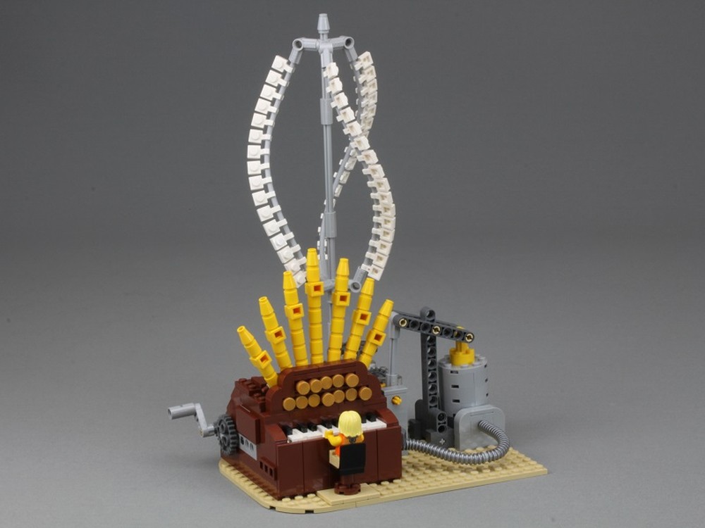 Lego Wind Powered Organ with Moving Keys