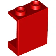 Panel 1 x 2 x 2 [Hollow Studs] / Red