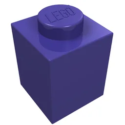 Brick 1 x 1 / Dark Purple