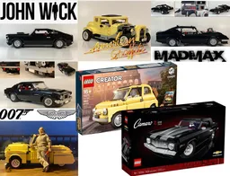 5 movie cars in 2 sets