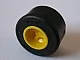 Wheel 8mm D. x 9mm for Slicks, Hole Notched for Wheels Holder Pin, Reinforced Back with Black Tire 14mm D. x 9mm Smooth Small Wide Slick (74967 / 30028) / Yellow