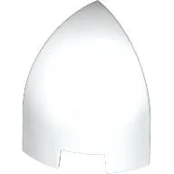 Brick Round Curved 1 x 1 x 1 1/3 Quarter Dome / White