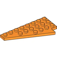 Wedge Plate 8 x 4 Wing Left / Orange