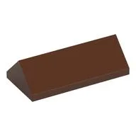 Brick Sloped 45° 2 x 4 Double / Brown