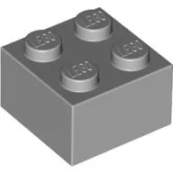 Brick 2 x 2 / Light Bluish Gray