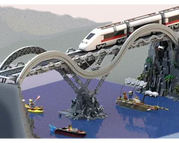 Monorail Track Train Bridge