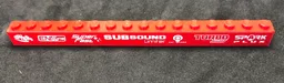 Brick 1 x 16 with 'SPHERE', 'ENgyne', 'Super Fast', 'SUBSOUND Limiter', 'car glass', 'TURBO load' and 'SPARK PLUX' Pattern (Sticker) - Set 8184