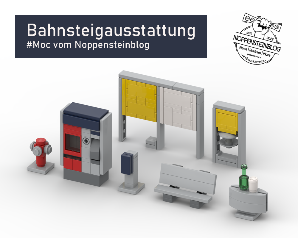 Lego Bahnsteigausstattung | railway platform equipment