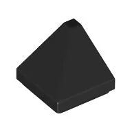 Brick Sloped 30° 1 x 1 x 2/3 Double Corner / Black