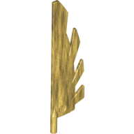 Lego Creature Body Part, Wing 9L with Stylized Feathers / Pearl Gold